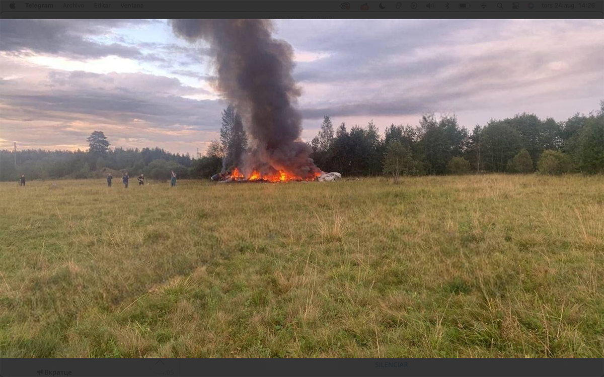  El piloto personal de Prigozhin sospechoso del atentado.
