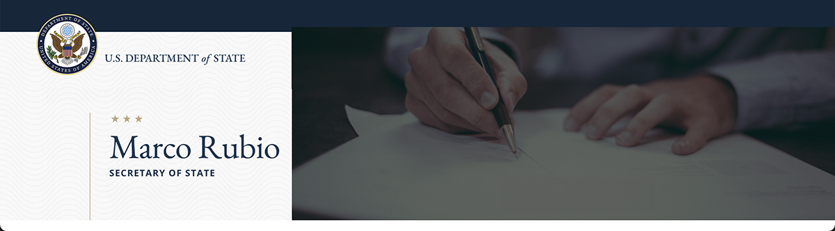 Open letter to honorable secretary of State Marc Rubio